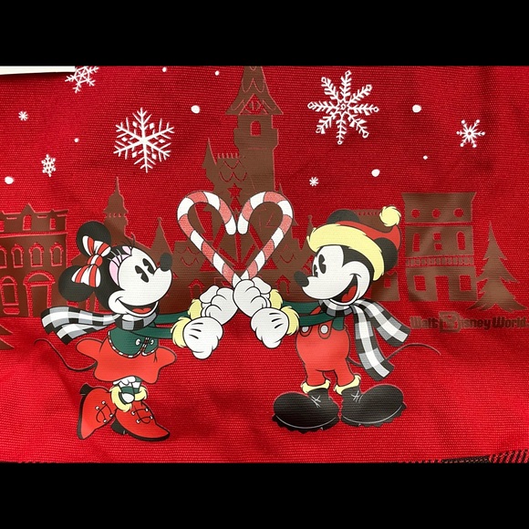 Mickey and Minnie Candy Cane Heart Tote - Picture 5 of 5